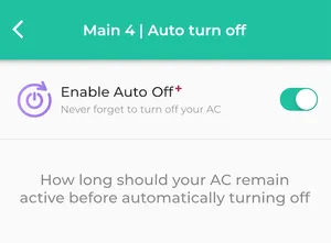 Auto-Off feature overview