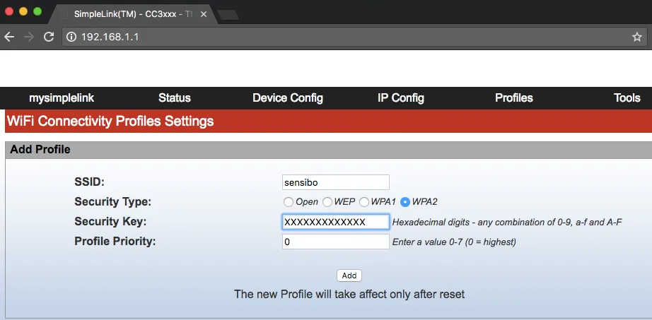 Manual WiFi Setup Step 6